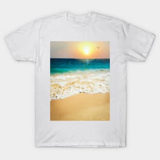 Beautiful Summer Beach Sunset Photo T-Shirt